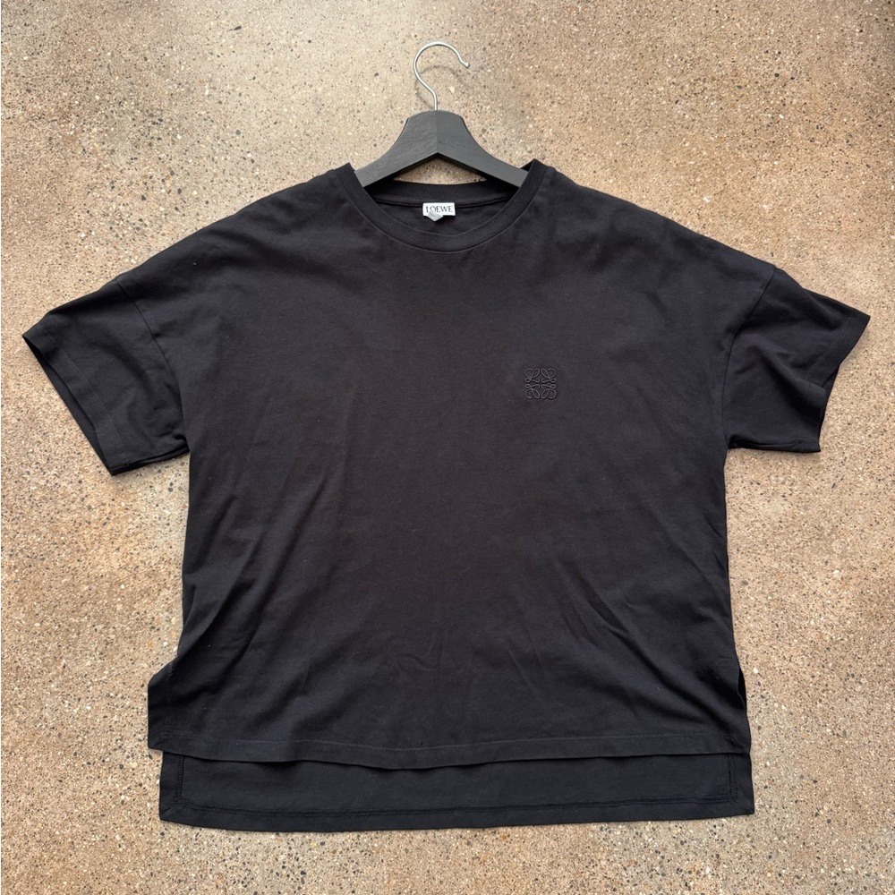 Loewe Black Short Sleeve Monogrammed Tee